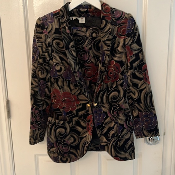 Ungaro Womens Velvet Floral 2 Piece Skirt - Picture 1 of 7